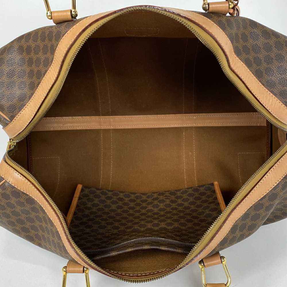 Celine Macadam Pattern Canvas Handbag Brown - image 6